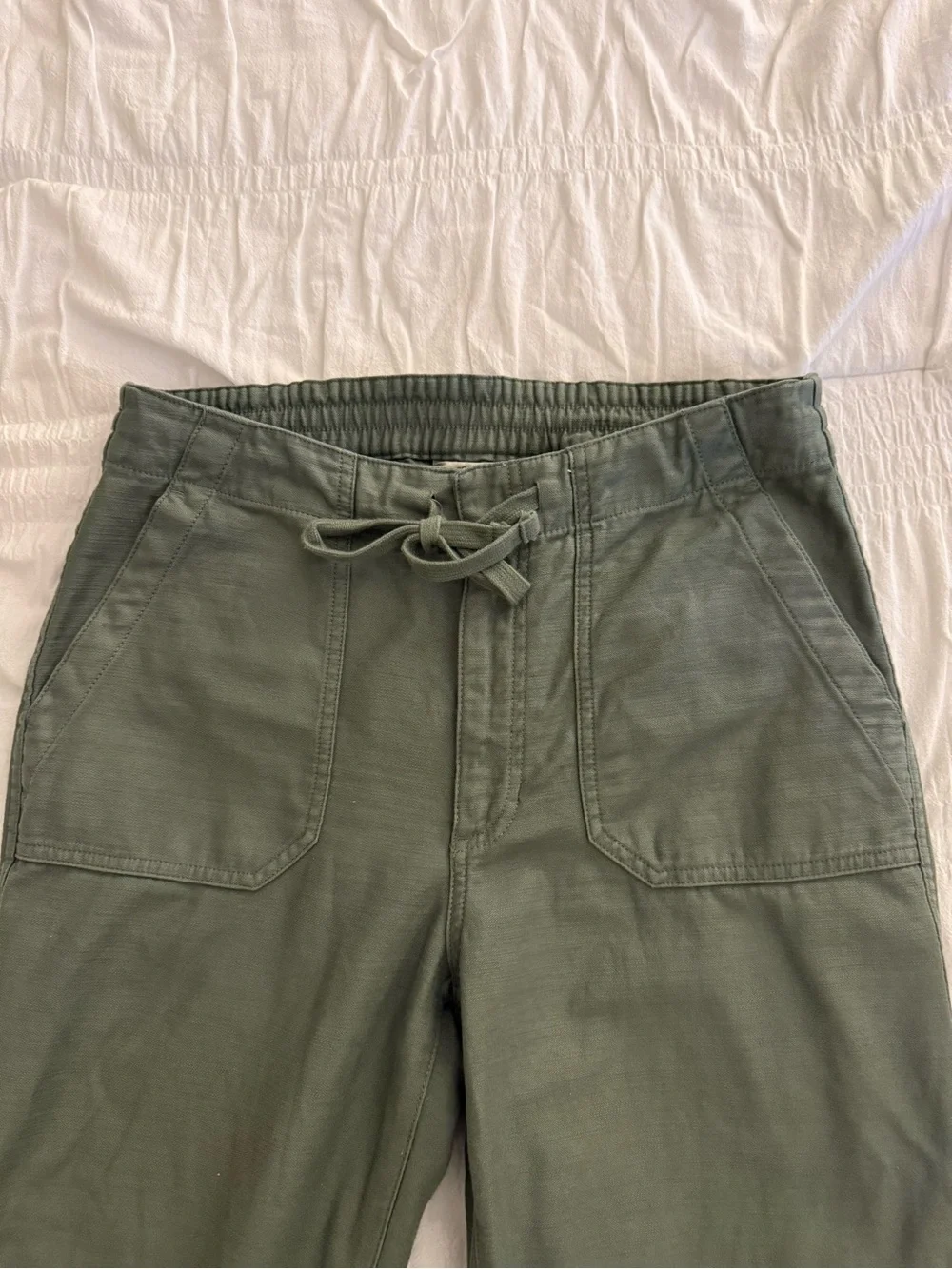 J. Crew Women’s  Olive Drawstring Cargo Pants Size Small